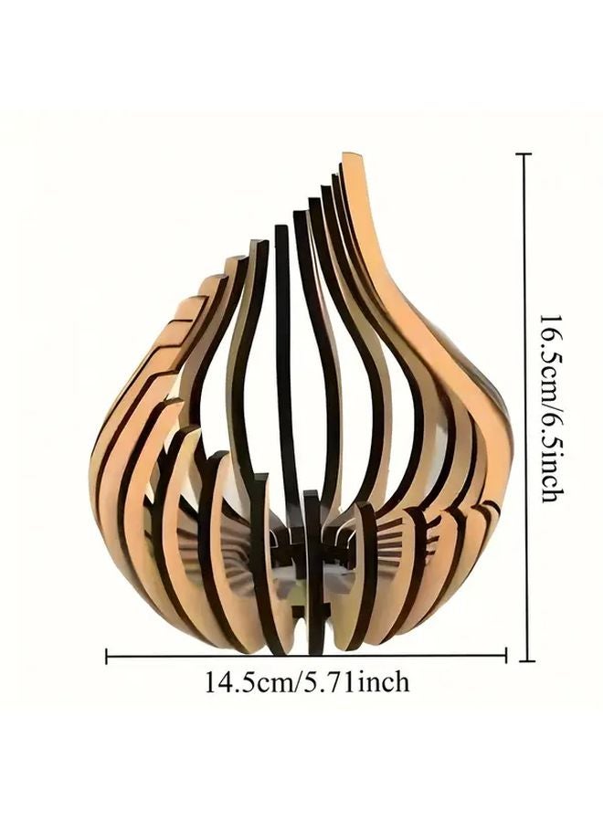 Modern Candle Holder Small Artificial Wood Table Centerpiece Wedding Party Decor - Image 1