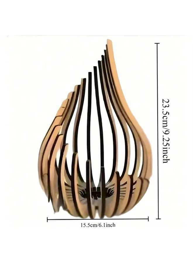 Modern Candle Holder Small Artificial Wood Table Centerpiece Wedding Party Decor - Image 5