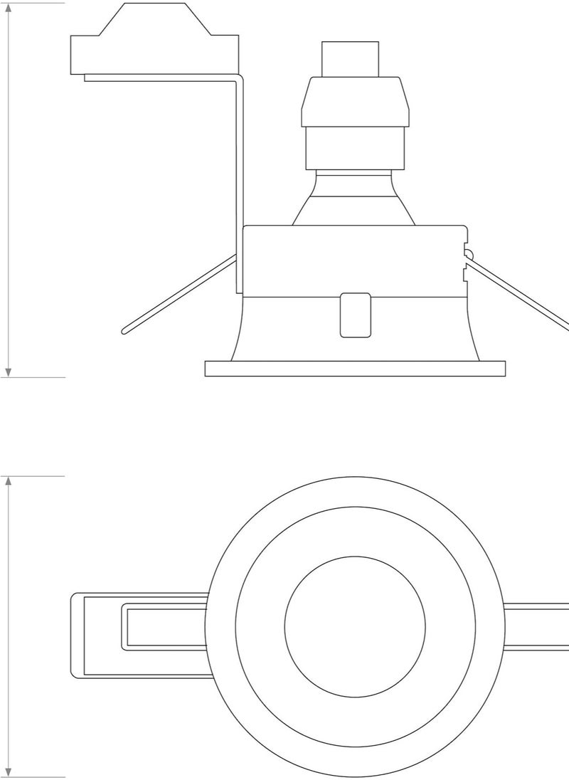 SUN SHINE - Downlight Aluminium Matt Black Ring - Image 1