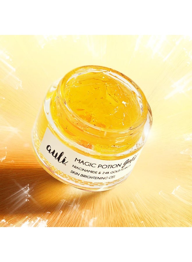 AULI LIFESTYLE Auli 24k Gold and 5% Niacinamide Hydrating Gel for All Skin Types | Hydrating, Non-Sticky Gel | Age Spots and Reduce Redness | Magic Potion Gold - 60GM - Image 1