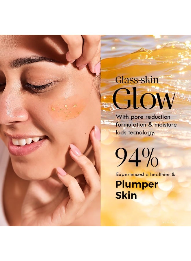 AULI LIFESTYLE Auli 24k Gold and 5% Niacinamide Hydrating Gel for All Skin Types | Hydrating, Non-Sticky Gel | Age Spots and Reduce Redness | Magic Potion Gold - 60GM - Image 5