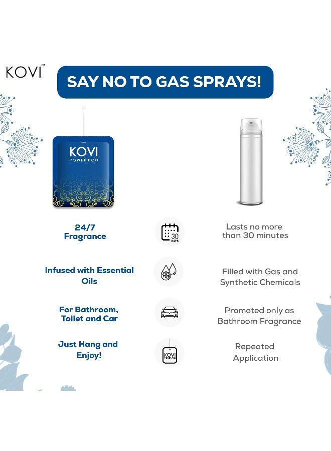 Kovi بود عطر الهواء لقوة العطر للحمام والسيارة، عود ملكي، معزّز بالزيوت الأساسية، روائح تدوم طويلاً، 10 جرام - Image 4