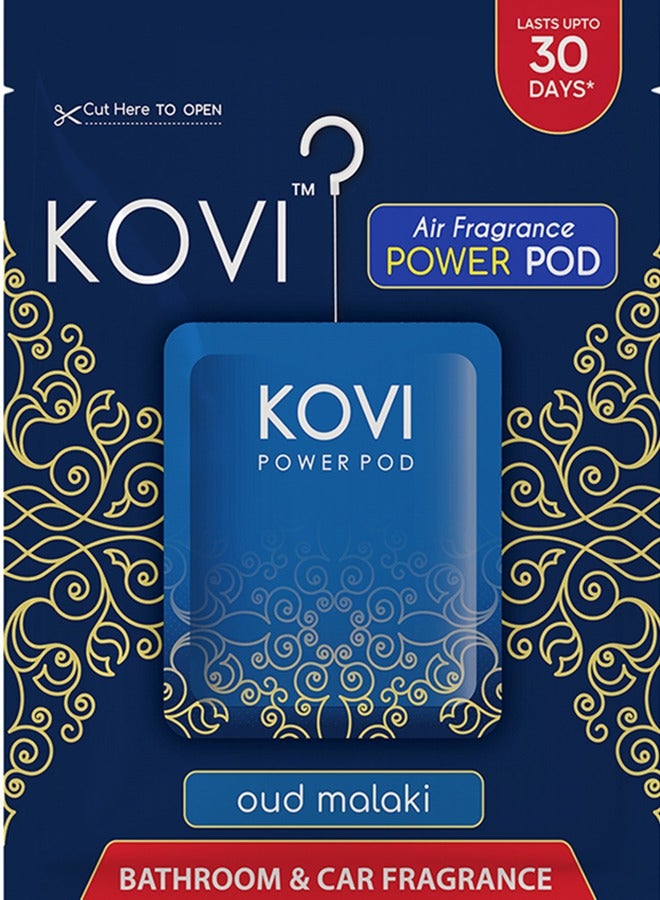 Kovi بود عطر الهواء لقوة العطر للحمام والسيارة، عود ملكي، معزّز بالزيوت الأساسية، روائح تدوم طويلاً، 10 جرام - Image 1