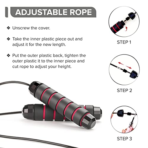 ELKO Polyvinyl Chloride Tangle Free Jump/Skipping Rope for Men, Women & Children for Exercise Workout & Weight Loss - Image 5