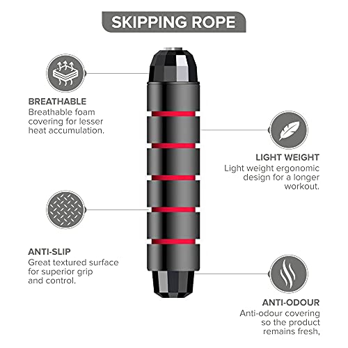 ELKO Polyvinyl Chloride Tangle Free Jump/Skipping Rope for Men, Women & Children for Exercise Workout & Weight Loss - Image 4