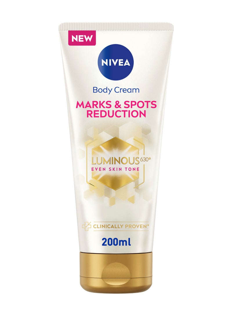 Nivea Luminous 630 Body Cream Marks And Spots Reduction 200ml - Image 1