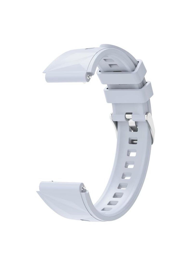 بيوينتي سوار 18 مم لساعة هواوي Watch GT5 Pro (42 مم)/GT5(41 مم)/GT4(41 مم)، سوار ساعة بديل من السيليكون، أزرق فاتح - Image 3