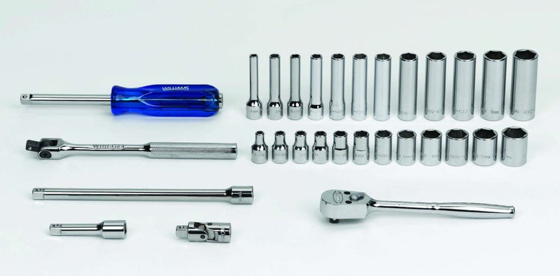 WILLIAMS ويليامز MSM-30HFTB مجموعة أدوات مقاس 30 قطعة مع صندوق أدوات - Image 2