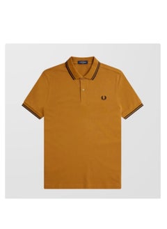 FRED PERRY Fred Perry Wheat polo Shirt men's short-sleeved cotton slim-fit business casual lapel top 