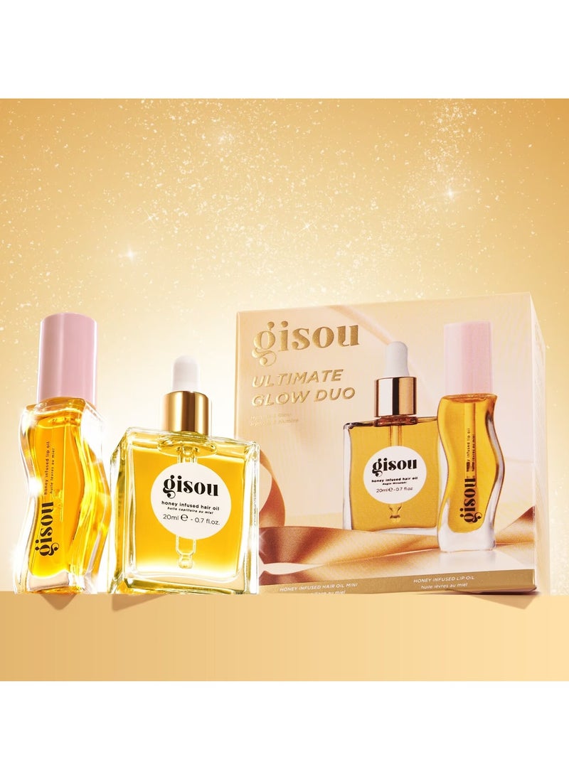 Gisou A duo of honey hair oil and lip oils  - Image 2