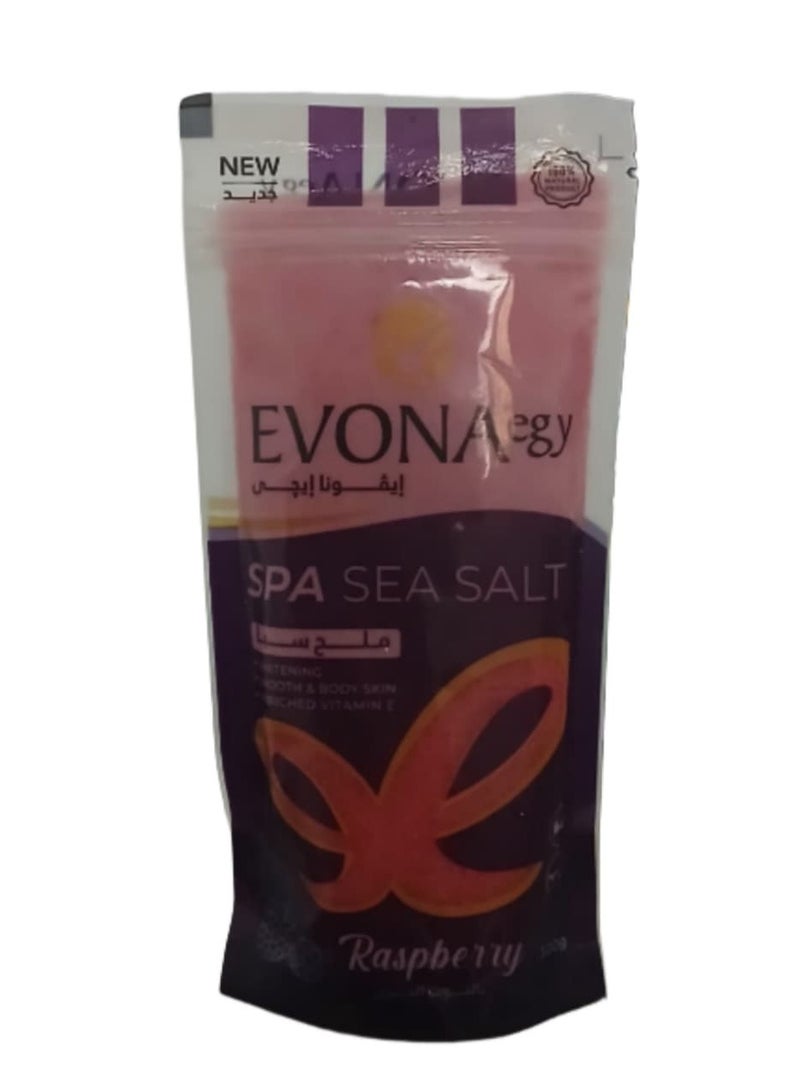 Evona ملح سبا بالتوت البري غني بالفيتامينات يغذي البشرة ويعزز توهج الشباب 300جم