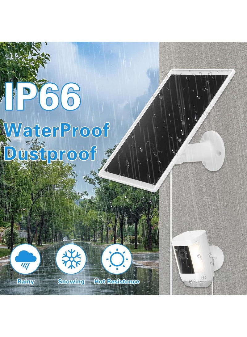 Solar Panel Charger for Ring Camera, Camcorder Solar Charger Compatible with Ring Stick Up Cam Battery, Stick Up Cam Pro Battery, Spotlight Cam Plus Battery, Spotlight Cam Pro Battery, 6W, 2 Pack - Image 5