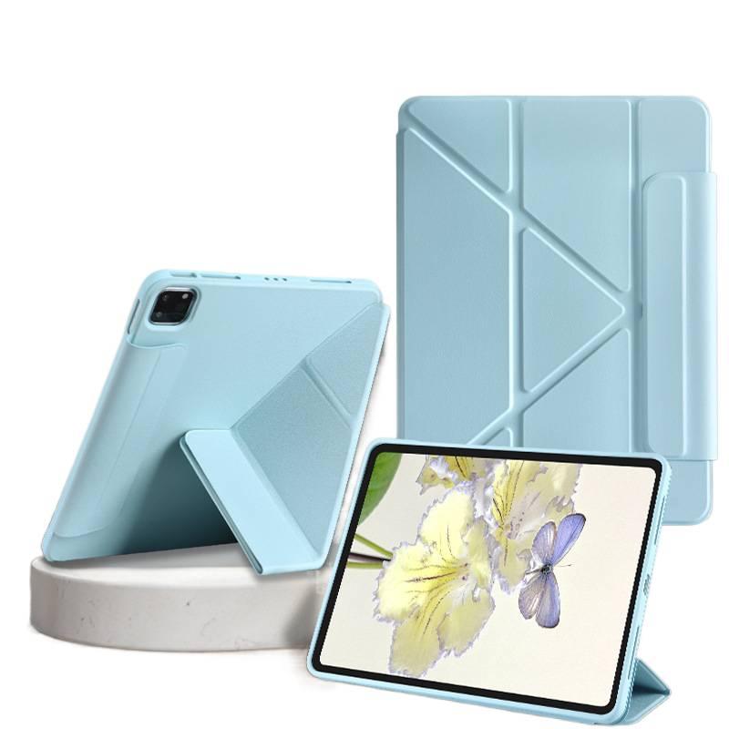 DGG حافظة آيباد ذكية متوافقة مع iPad A16 باللون أبيض باللون الأبيض - Image 1