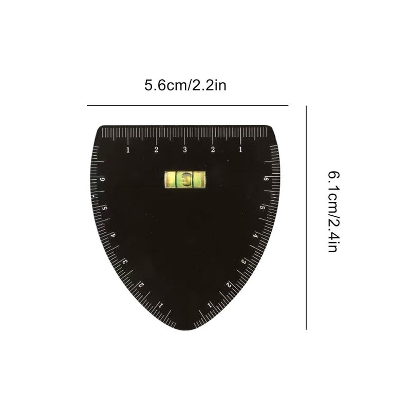 Brow Mapping Tool - Stainless Steel Fast Drawing Eyebrow Ruler, Professional Symmetrical Stencil with Golden Ratio Design, Makeup Artist Compass, Beauty for Dorm Wedding - Image 2