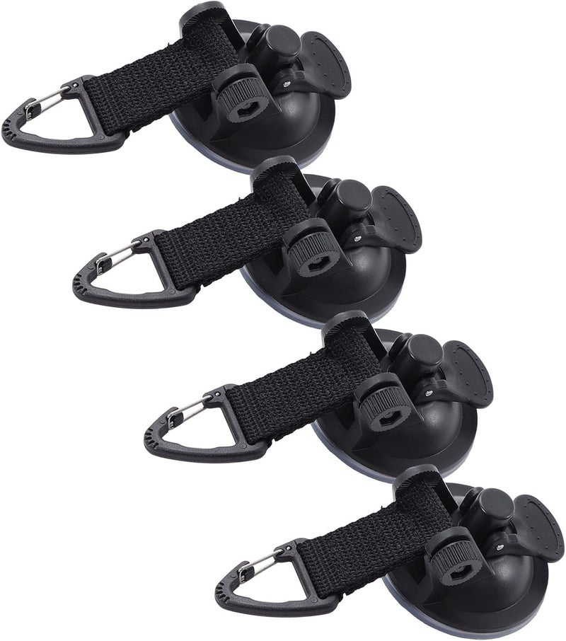 Car Tent Suction Cup High Strength Durable Portable Suction Cups for Awning Tents Camping Tarp for Outdoor Activities ABS Material 4PCS - Image 1
