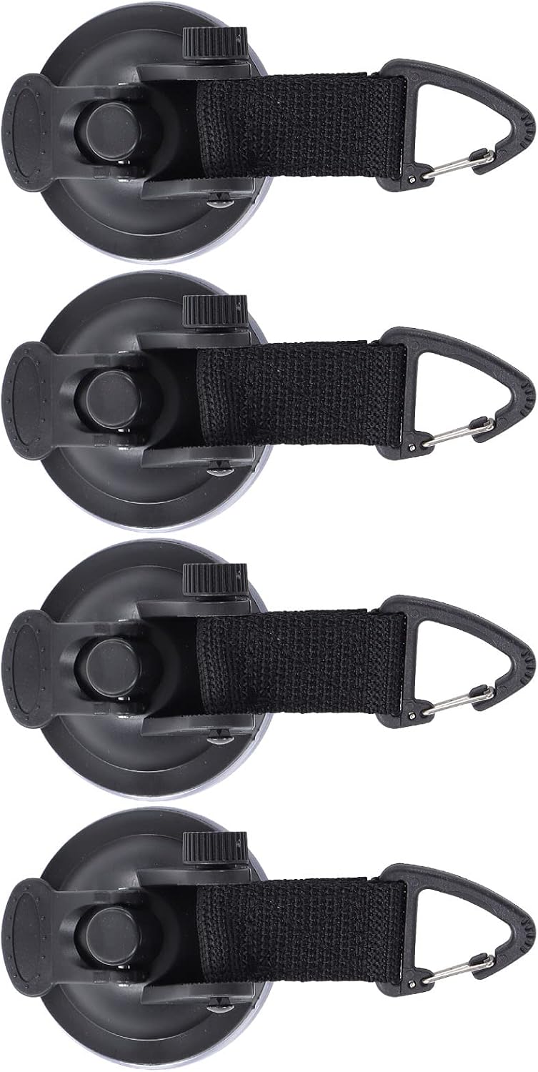 Car Tent Suction Cup High Strength Durable Portable Suction Cups for Awning Tents Camping Tarp for Outdoor Activities ABS Material 4PCS - Image 2
