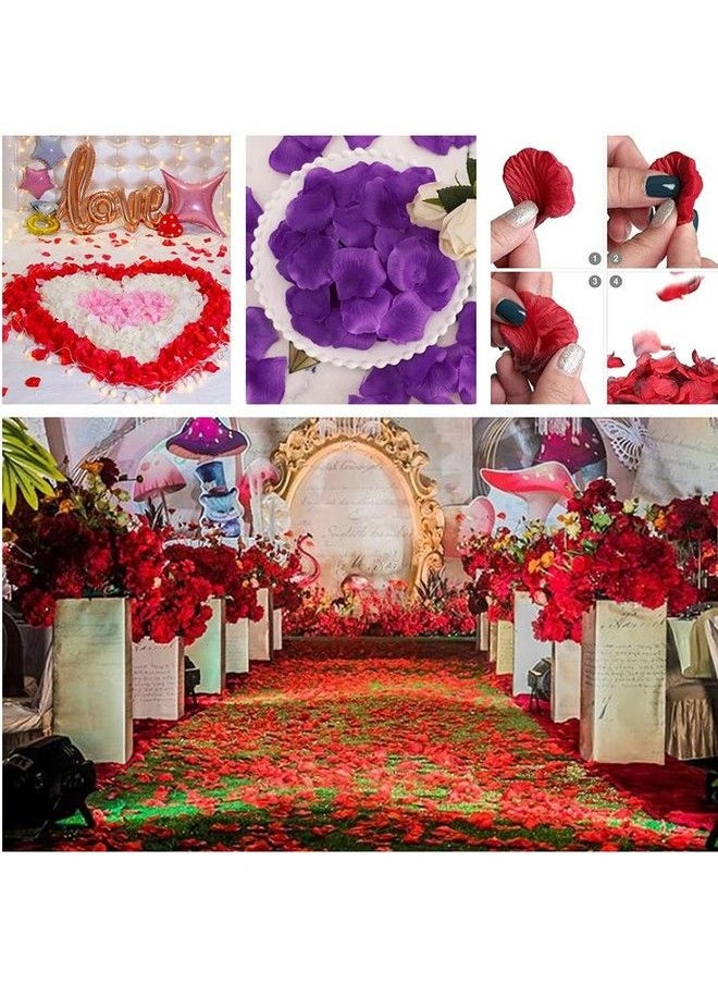 RuiChy - 1000Pcs Artificial Silk Rose Petals For Wedding Flowers Home Party Romantic Night Anniversary Valentine'S Day Dark Green - Image 1