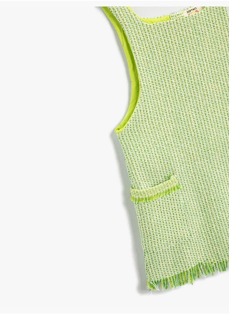 KOTON Strap Dress Pocket Detail Tassels