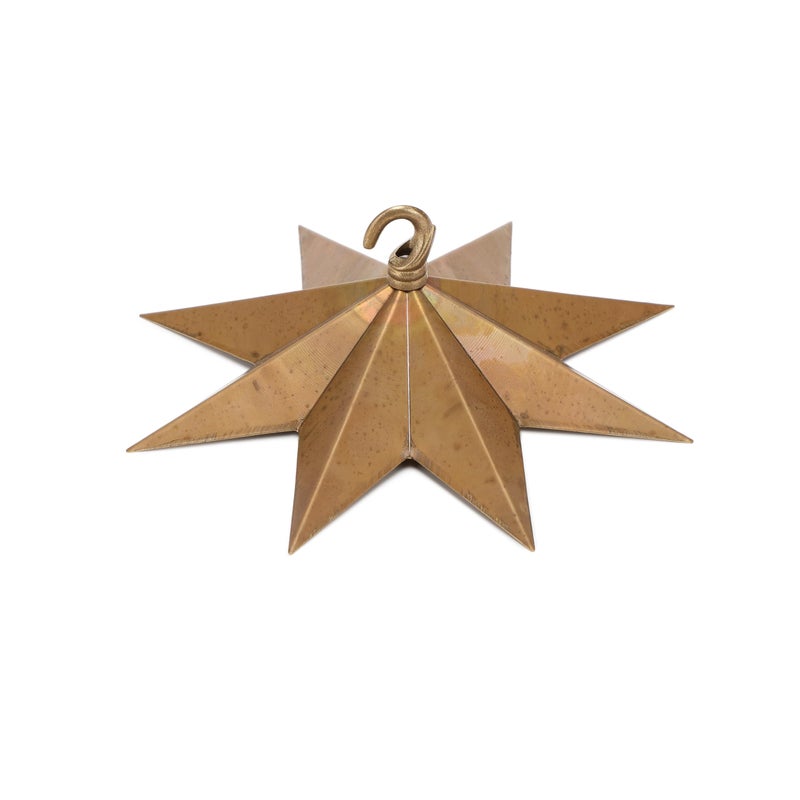 Stylor Whimsical Star Ceiling Hook for Hanging Planters Celestial Witchy Brass Light Canopy Kit Boho Vintage Gothic Room Decor Antique Chandelier Mounting Kit Large - Image 2