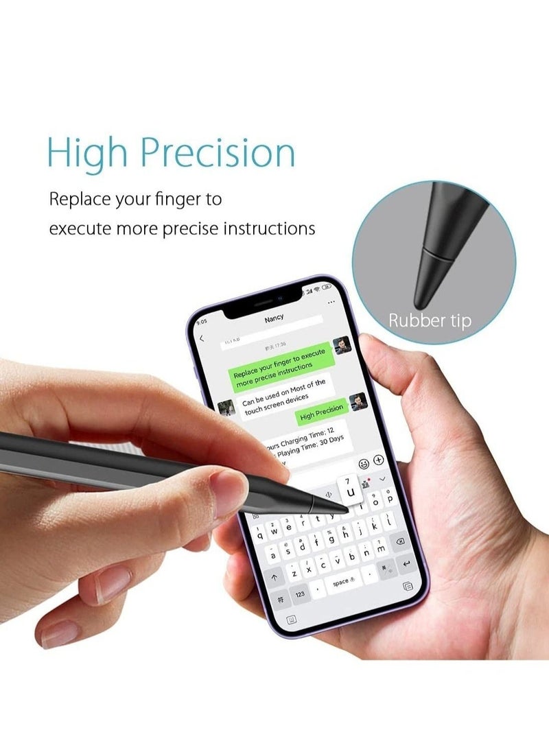 ELTRAZONE 2021 Upgraded Stylus Pen for Touch Screens, Rechargeable Phone Pen for Android & iOS Compatible with iPhone/iPad/Pro/Mini/Other Tables & Smart Phone - Image 1