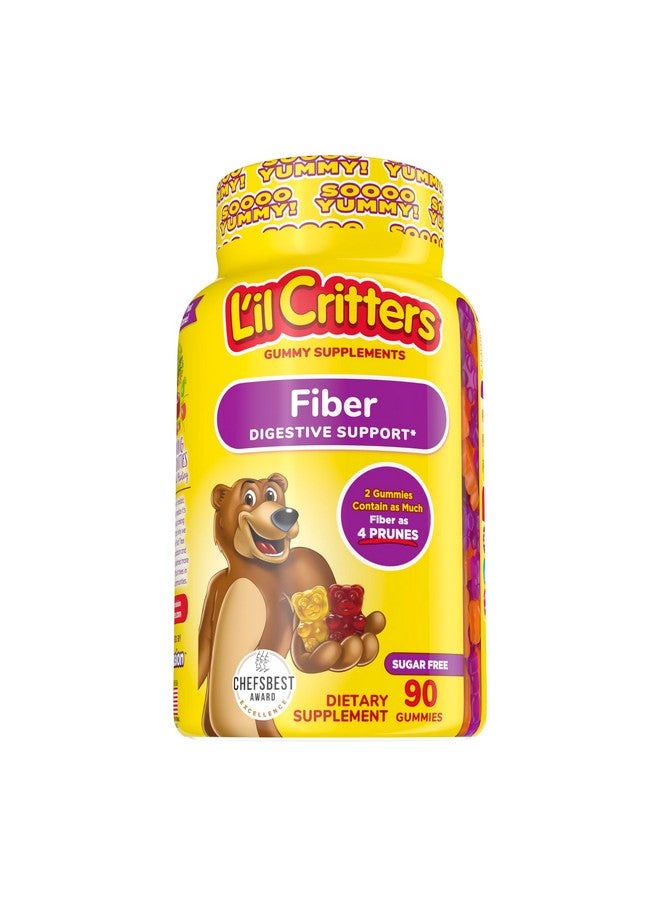 ليل كريترز مكمل غذائي يومي من الألياف من L'il Critters للأطفال، لدعم الهضم، بنكهات التوت والليمون، 90 قطعة حلوى - Image 1