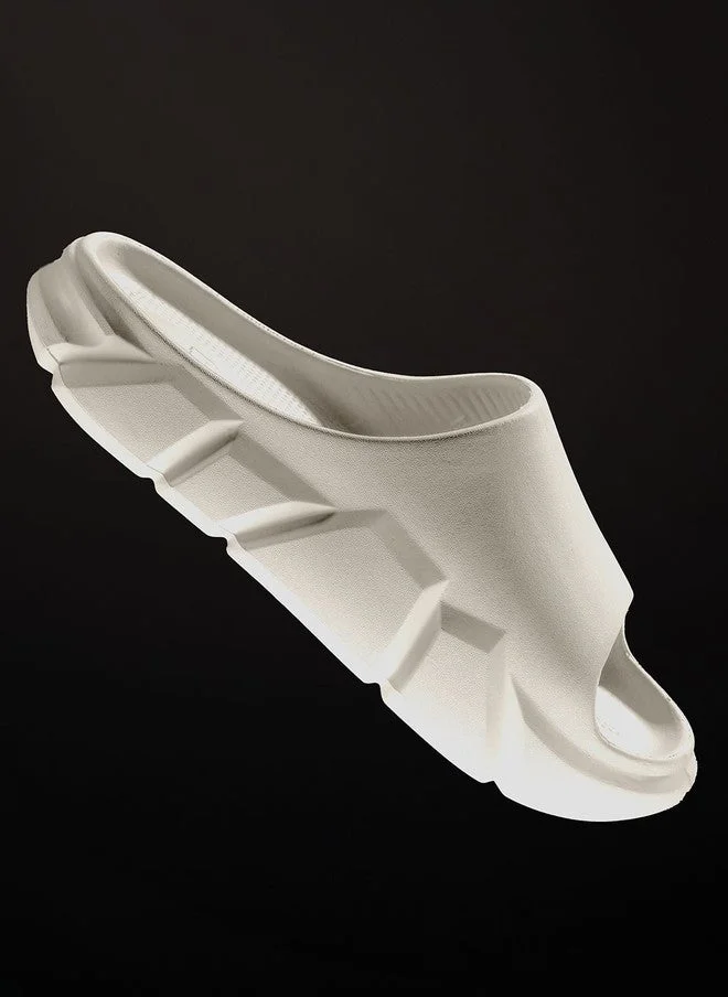 The Souled Store  The Souled Store Men - Solid White Sliders  | Best Price UAE