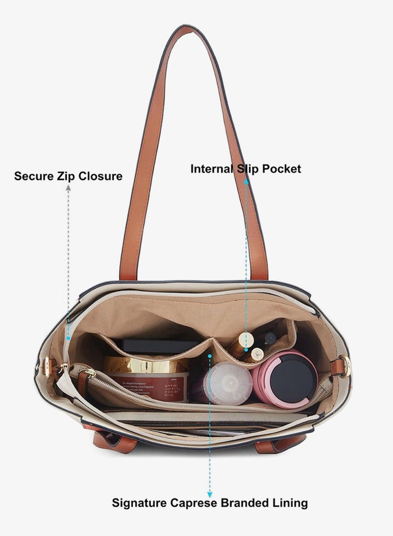 CAPRESE-EVA SATCHEL MEDIUM ORANGE - Image 4