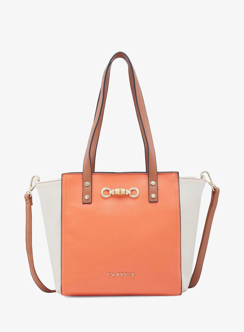 CAPRESE-EVA SATCHEL MEDIUM ORANGE - Image 1
