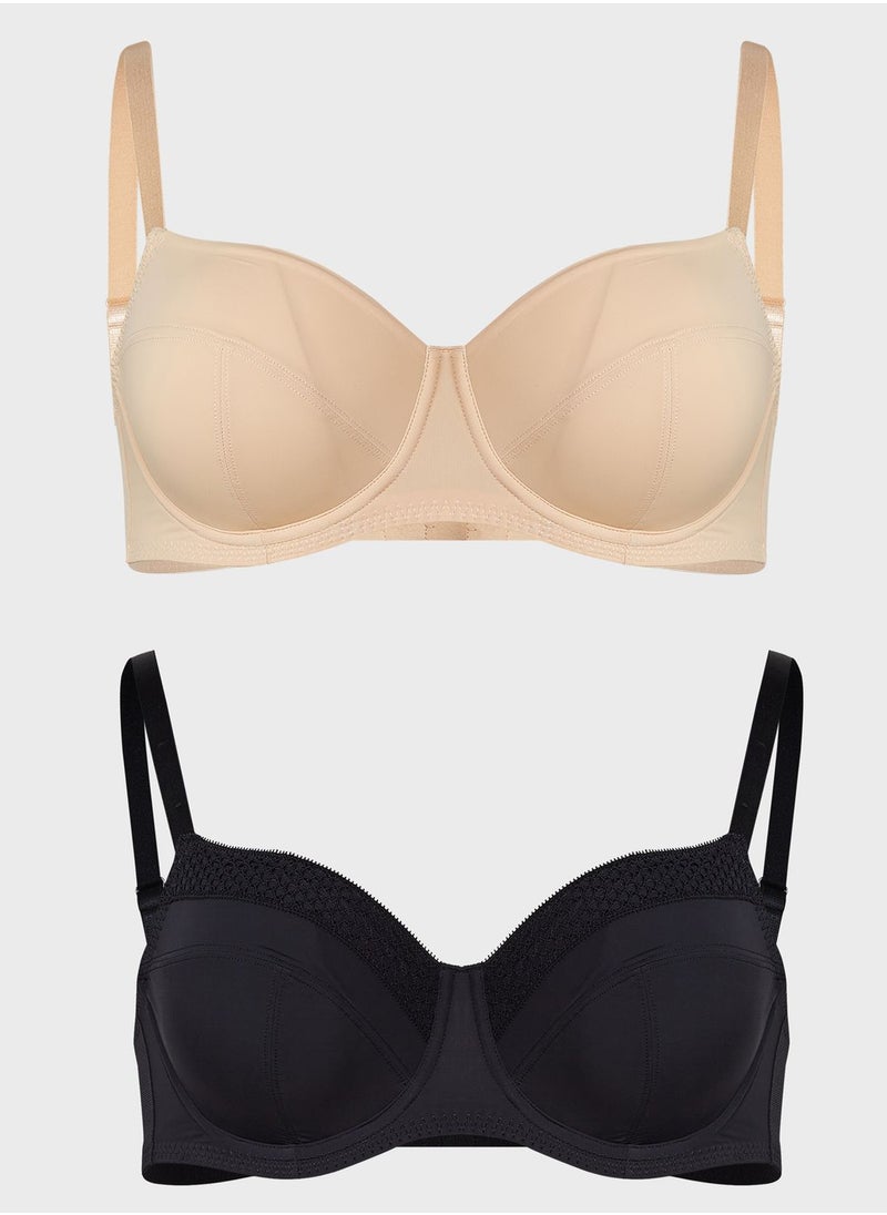 Dorina - 2 Pack Glow Unlined Plunge Bra - Image 1