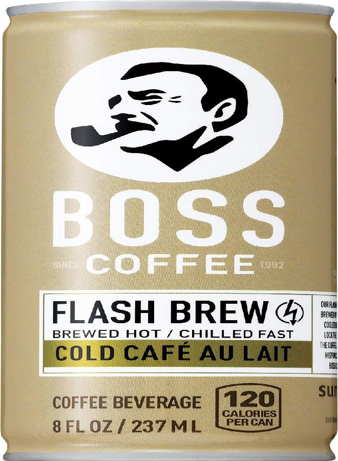 BOSS Coffee by Suntory - Japanese Flash Brew Coffee with Milk, 8oz 12 Pack, Imported from Japan, Au Lait, Espresso Doubleshot, Ready to Drink, Contains Milk, No Gluten - Image 1