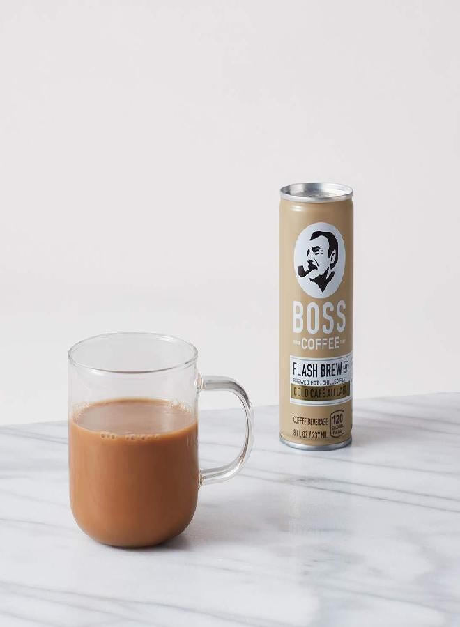 BOSS Coffee by Suntory - Japanese Flash Brew Coffee with Milk, 8oz 12 Pack, Imported from Japan, Au Lait, Espresso Doubleshot, Ready to Drink, Contains Milk, No Gluten - Image 2