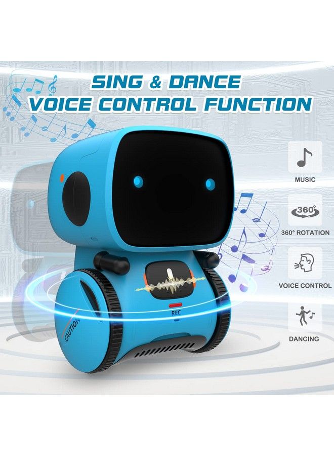 GILOBABY Kids Robot Toy: Interactive Smart Talking Companion With Voice Control Touch Sensor Singing Dancing & Recording For Ages 3+ (Blue) - Image 5