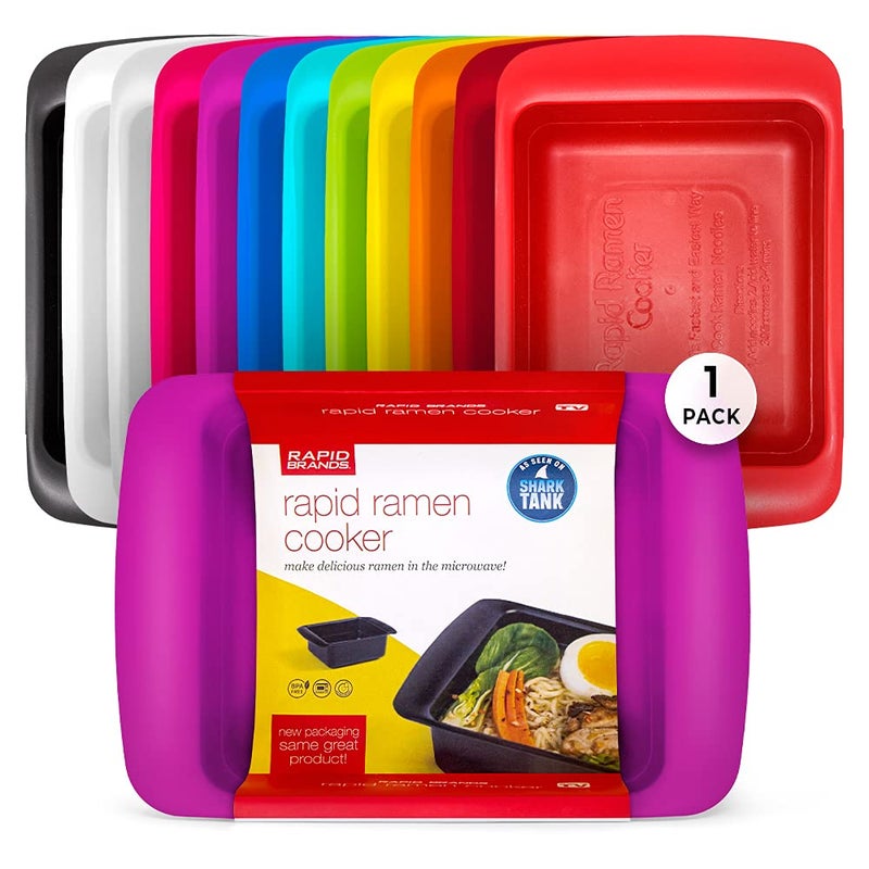 Rapid Brands Rapid Ramen Cooker | Microwavable Cookware for Instant Ramen | BPA Free and Dishwasher Safe | Perfect for Dorm  Small Kitchen or Office | Purple - Image 1