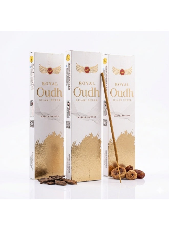 Sree Vani SreeVani Royal Silani Oudh Masala Incense Sticks - 50g Premium Natural Blend of Masala Oudh | Pack of 3 - Image 1