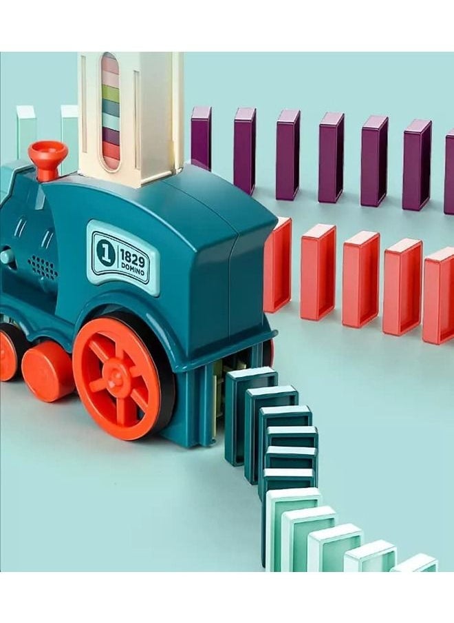 Cordova Domino Train Kids Automatic electric Dominoes Train Toys With Sound and Light Electric Domino Building Train Car Toys Creative Gifts  - Image 5