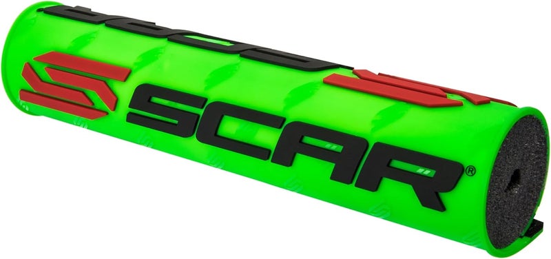 SCAR 22 3D Handlebar Foam for Motorcycle, Cross, Quad, Dirt Bike, Enduro, Supermoto - Neon Green
