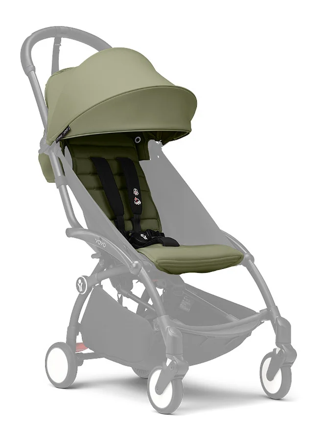 STOKKE YOYO3 Black Frame With 6+ Color Pack Olive