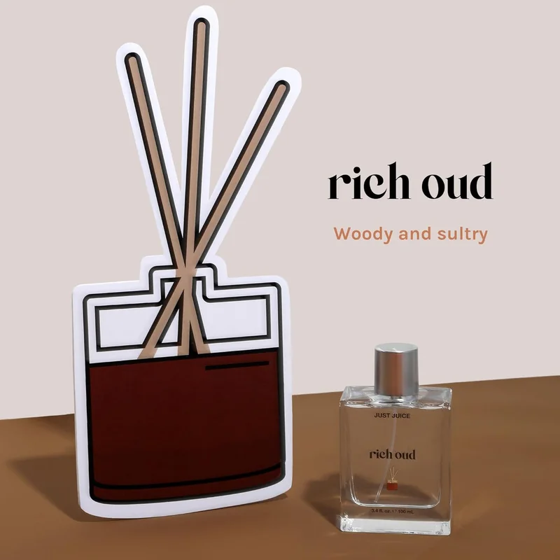جاست جوس عطر جست جوس ريتش عود - عطر عود للنساء والرجال - حجم مناسب للسفر (0.3 أونصة)