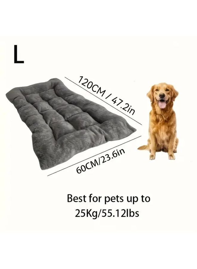 Oversized Plush Dog Bed Sofa Thick Durable Pet Mat Comfortable Mattress Model L 23 62x47 24inch - Image 1