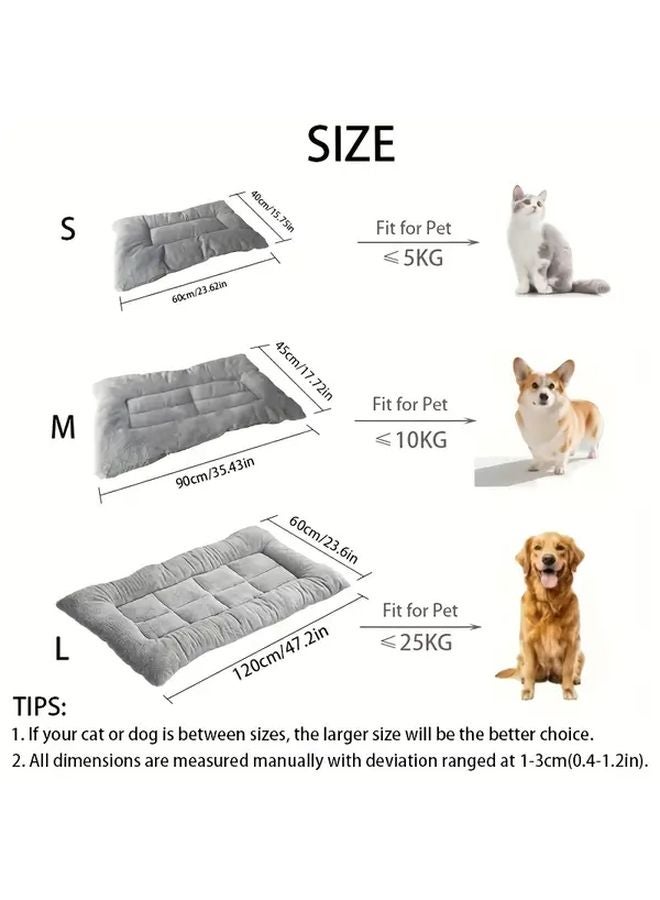 Oversized Plush Dog Bed Sofa Thick Durable Pet Mat Comfortable Mattress Model L 23 62x47 24inch - Image 3