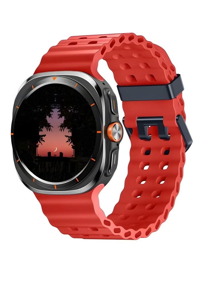 ELTRAZONE Watch 7 Ultra Replacement Watch Strap 47mm – Soft Silicone Adjustable Sport Bracelet Band for Men & Women – Durable, Sweat-Resistant, Skin-Friendly Wristband for Galaxy Watch 7 Ultra 47mm – Easy to Install & Secure Fit - Image 1