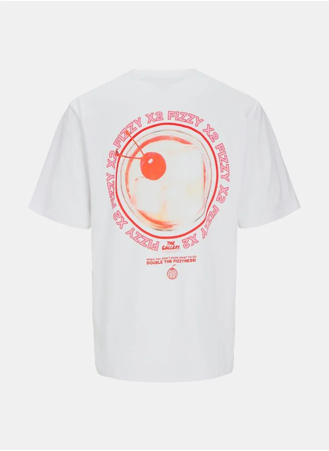 JACK & JONES Punch Graphic Crew Neck T-Shirt