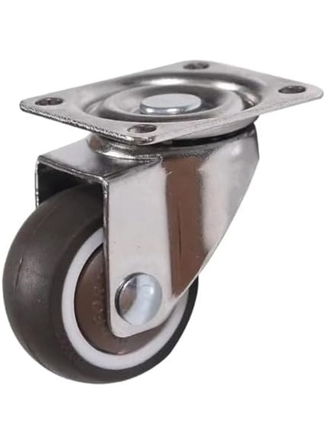 4 قطع عجلات أثاث متينة 1.5 بوصة عجلات دوارة شاملة 360 لون ب - Image 1