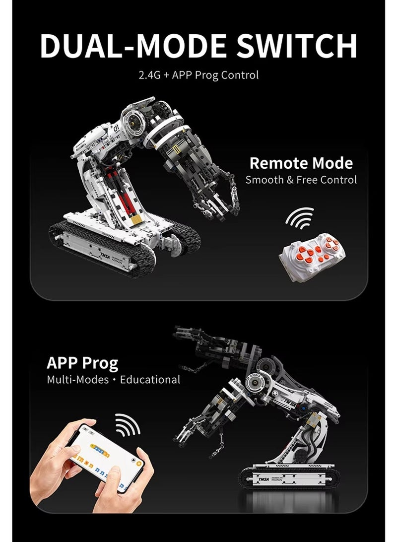 Technical 1512Pcs Science Fiction Programming Robotic Arm Building Blocks High Tech Engineering Car Bricks Toys Kids Adult Gift - Image 4