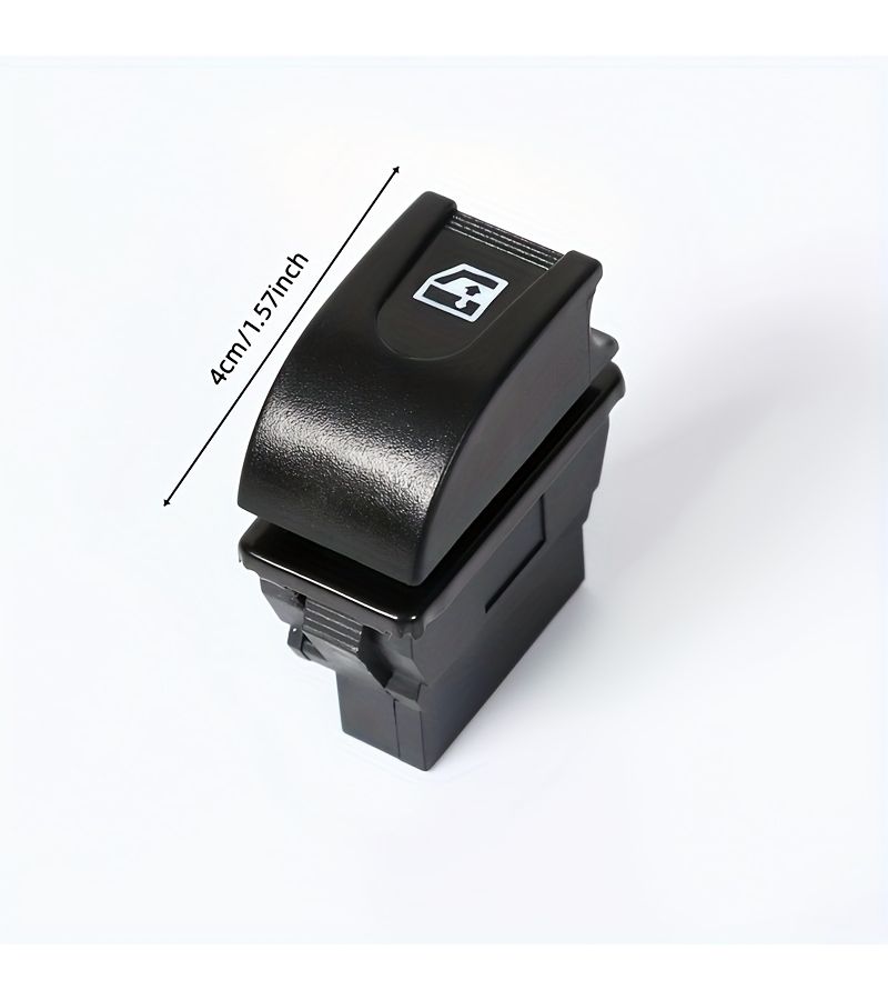 Black 5 Pin Universal Hook Style Electric Car Window Lift Switch With White Cable Harness - Image 2