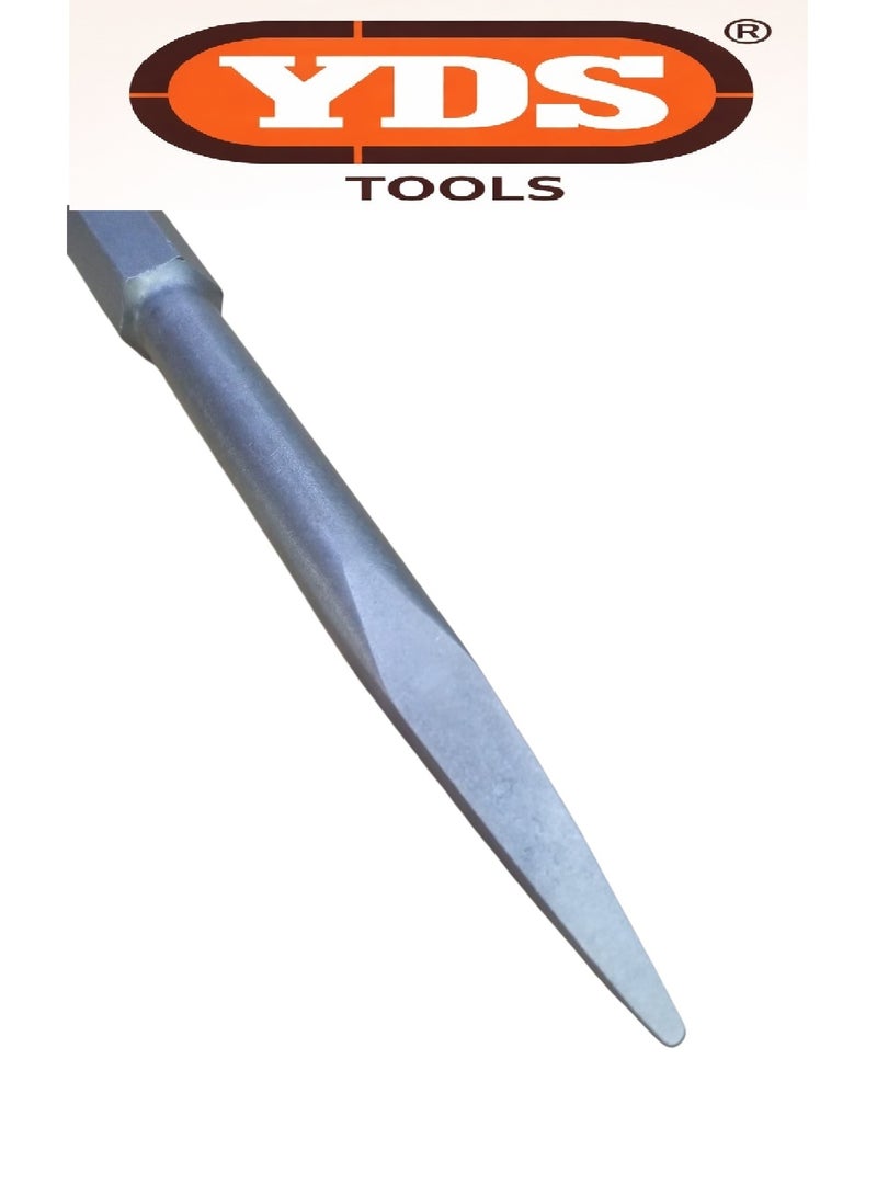 YDS TOOLS Pointed Chisel for Hammer Drill 30 × 350 mm – Professional Demolition Chisel for Concrete & Brick – Model YDS-0130-1 - Image 3