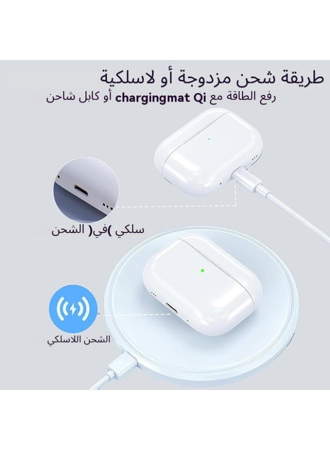 حافظة شحن لاسلكية لسماعات AirPods من الجيل الرابع، حافظة شاحن بديلة مع زر إقران بلوتوث، متوافقة مع سماعات AirPods، حافظة شاحن فقط، لا تتضمن سماعات أذن - Image 5