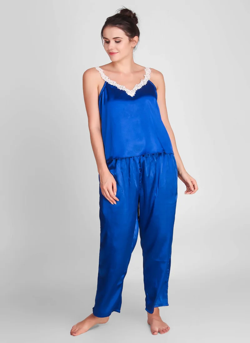 افتر دارك Erin, Low Back Pajama Set with Lace