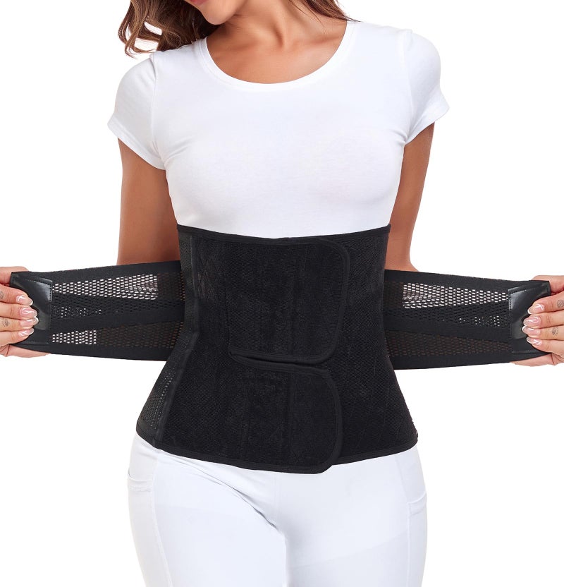 MAMODY Postpartum Belly Band â€“ Postpartum Belly Wrap, Abdominal Binder Post Surgery C-section Recovery Support Belt After Birth Brace, Slimming Girdles (Midnight Black, L) - Image 1