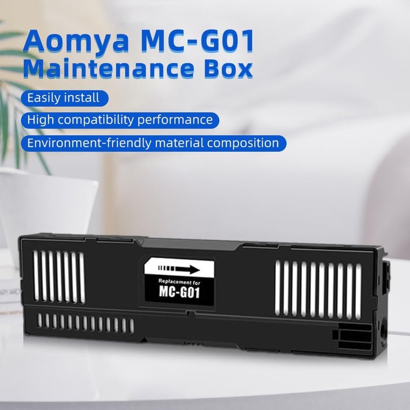 Aomya خرطوشة حبر نفايات MC-G01 متوافقة، صندوق صيانة MC G01 بديل لطابعات Canon MAXIFY GX6010 GX7010 GX6020 GX7020 GX6030 GX7030 GX6040 GX7040 GX6050 GX7050 GX6060 GX7060 GX6070 - Image 2
